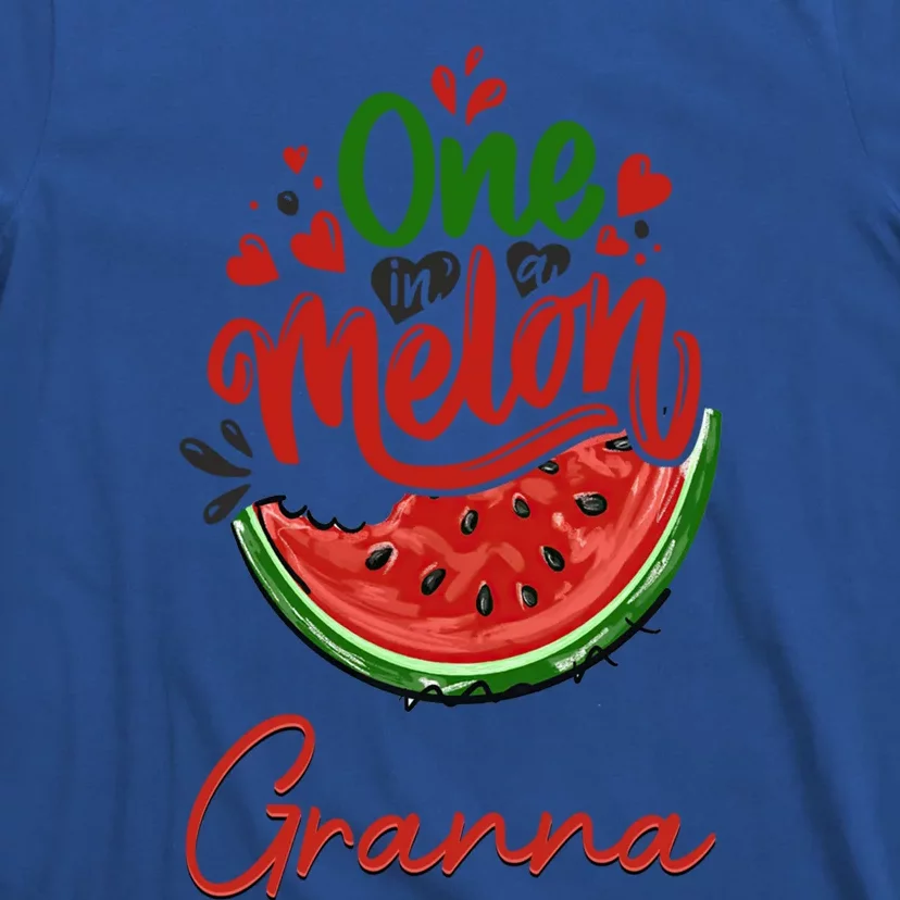 Funny One In A Melon Granna Matching Group Gift T-Shirt