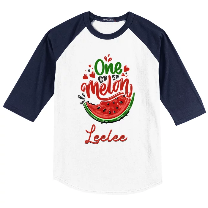 Funny One In A Melon Leelee Matching Group Gift Baseball Sleeve Shirt