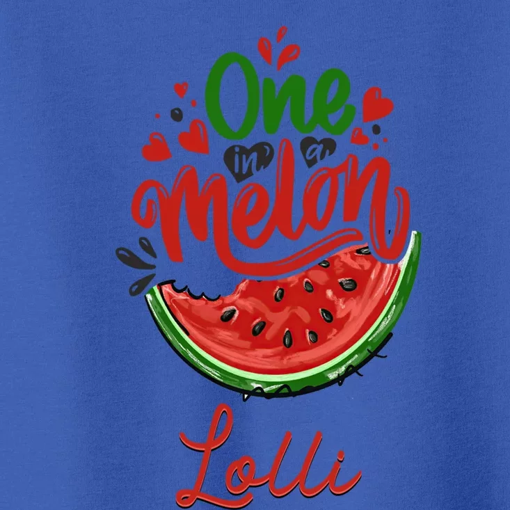 Funny One In A Melon Lolli Matching Group Cool Gift Toddler T-Shirt