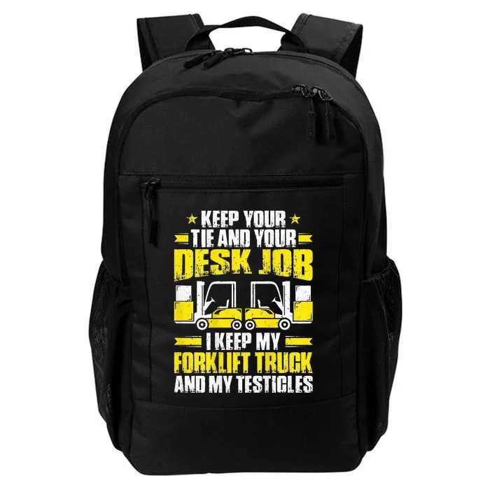 Forklift Operator I Keep My Forklift Truck Forklift Driver Daily Commute Backpack