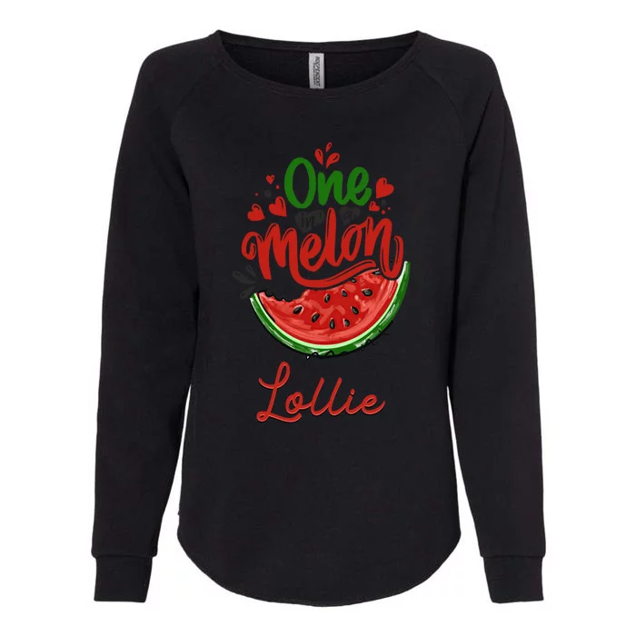 Funny One In A Melon Lollie Matching Group Gift Womens California Wash Sweatshirt