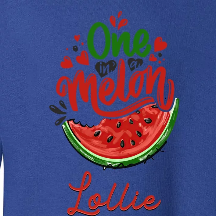 Funny One In A Melon Lollie Matching Group Gift Toddler Sweatshirt