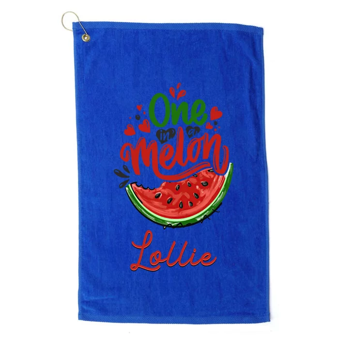 Funny One In A Melon Lollie Matching Group Gift Platinum Collection Golf Towel