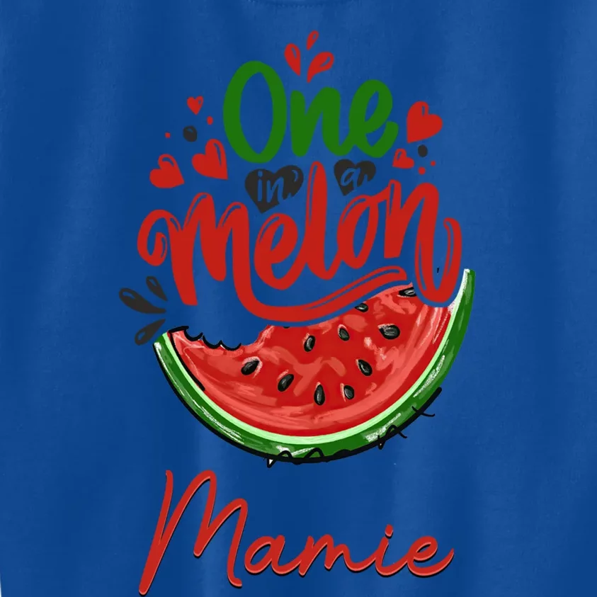 Funny One In A Melon Mamie Matching Group Gift Kids Sweatshirt