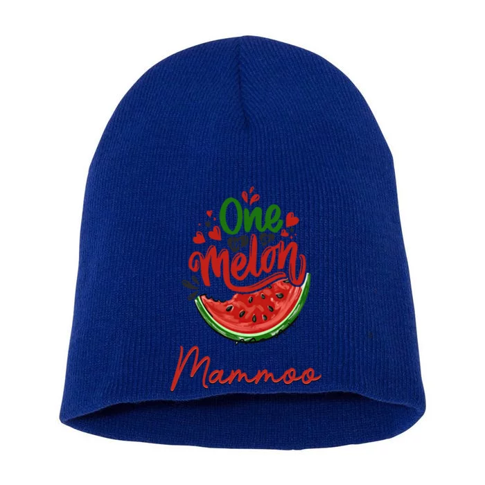 Funny One In A Melon Mammoo Matching Group Gift Short Acrylic Beanie