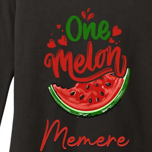 Funny One In A Melon Memere Matching Group Gift Womens CVC Long Sleeve Shirt