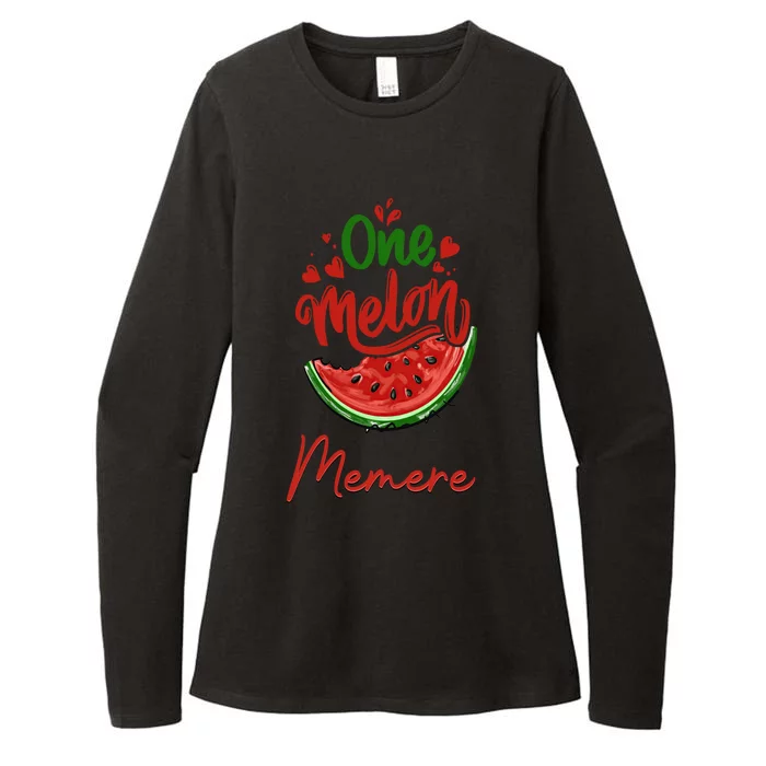 Funny One In A Melon Memere Matching Group Gift Womens CVC Long Sleeve Shirt