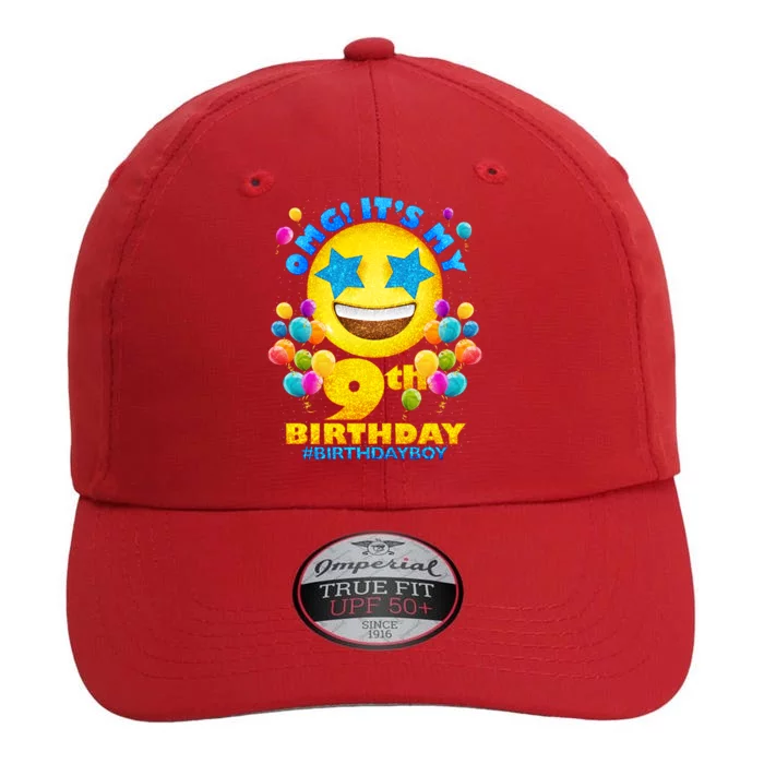 Funny OMG It's My 9th Birthday #BirthdayBoy Emoji The Original Performance Cap