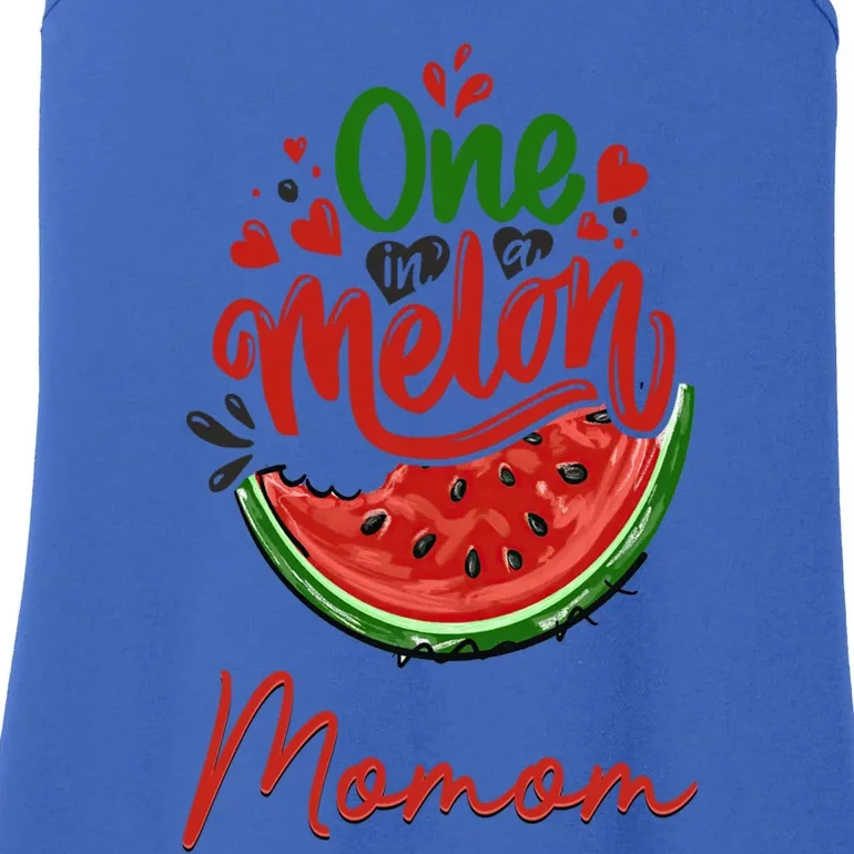 Funny One In A Melon Momom Matching Group Gift Ladies Essential Tank