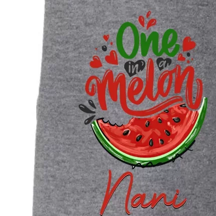 Funny One In A Melon Nani Matching Group Gift Doggie 3-End Fleece Hoodie