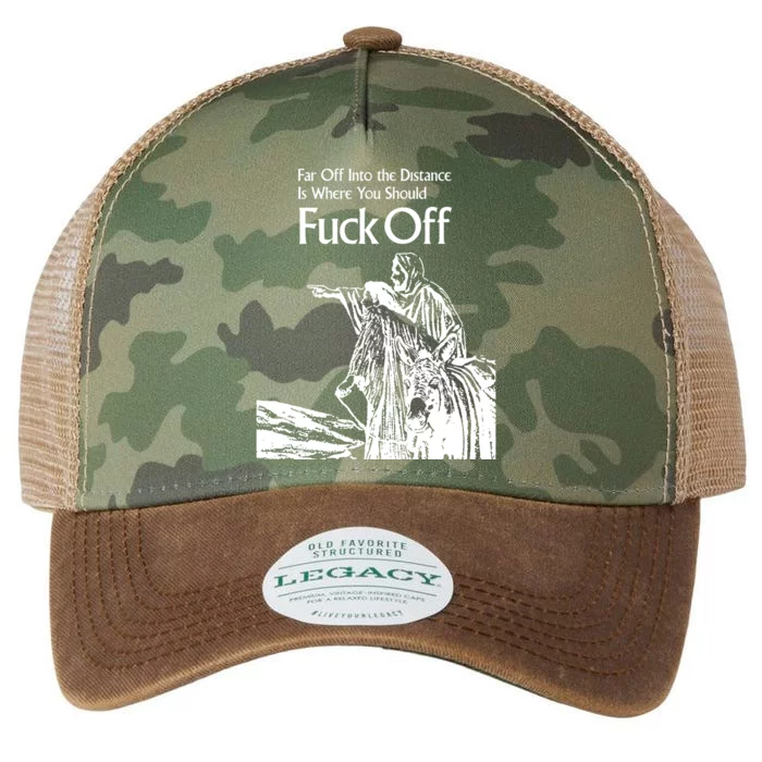 Far Off Into The Distance Is Where You Should Fuck Off Legacy Tie Dye Trucker Hat