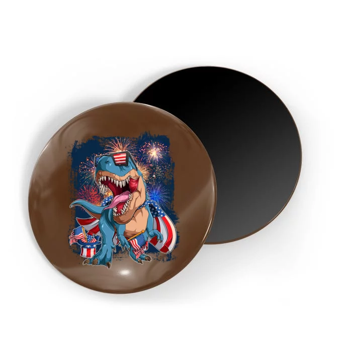 Fourth Of July USA American Flag Trex Magnet