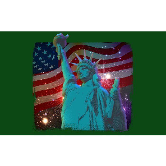 Fourth Of July Fireworks Statue Of Liberty Bumper Sticker