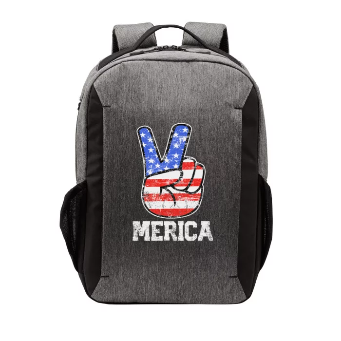 Fourth Of July American Flag Patriotic Independence Vector Backpack