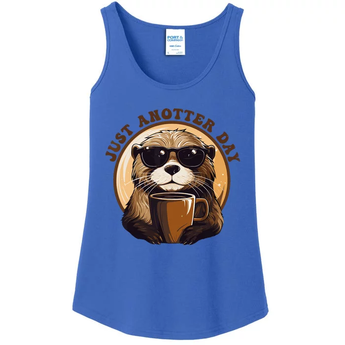 Funny Otter Just Anotter Day For Otter Lover Ladies Essential Tank