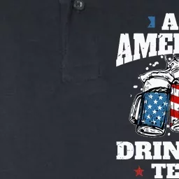 Fourth of July Drinking Apparel US Beer Glass 4th of July Softstyle Adult Sport Polo