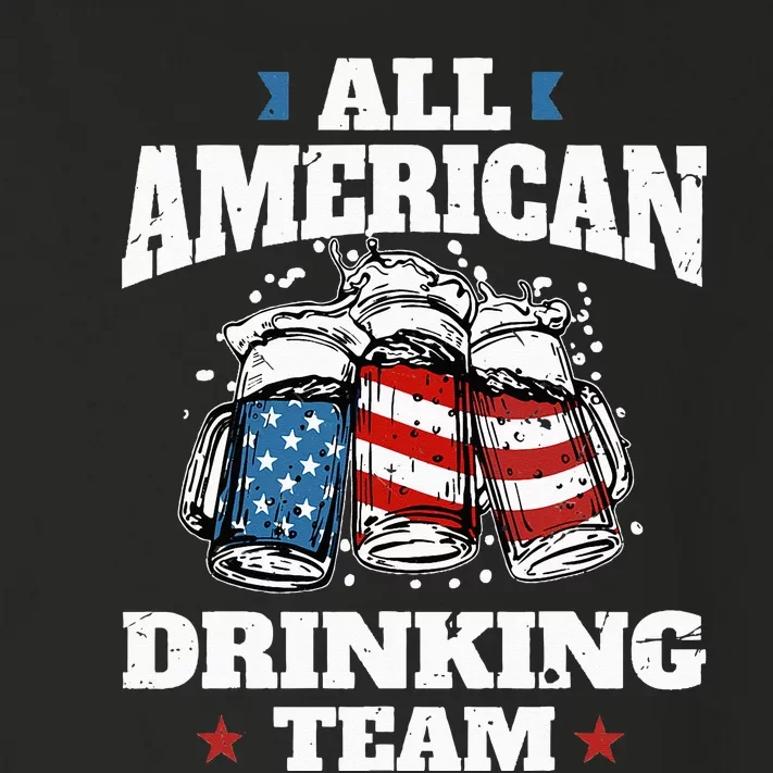 Fourth of July Drinking Apparel US Beer Glass 4th of July Toddler Long Sleeve Shirt