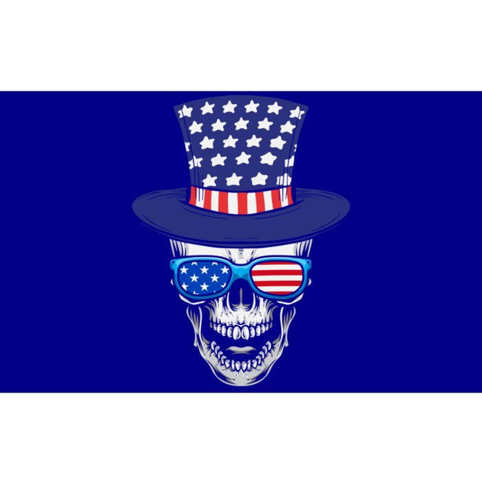 Fourth Of July Skull And Shades Gift Bumper Sticker