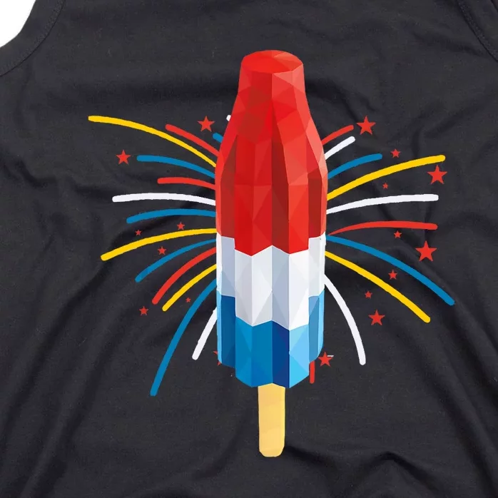 Fourth Of July Fireworks Popsicle Lover Unique Tank Top