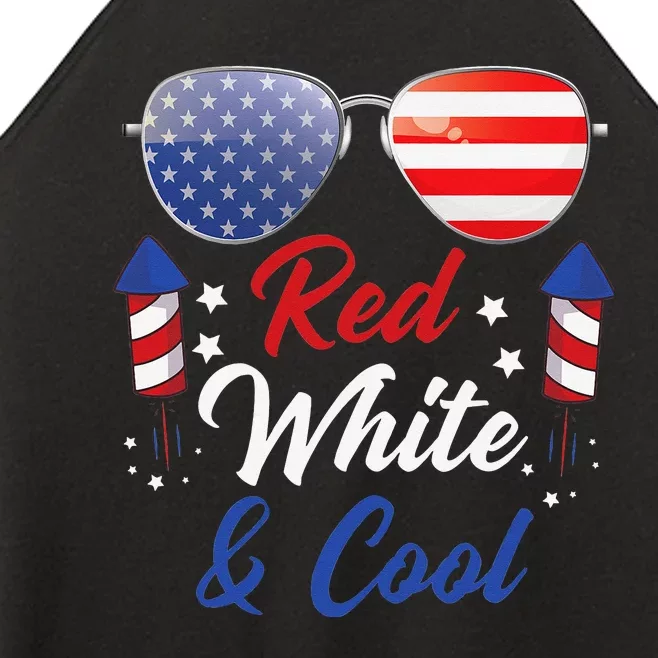 Fourth of July 4th July Red White and Blue Patriotic Women’s Perfect Tri Rocker Tank