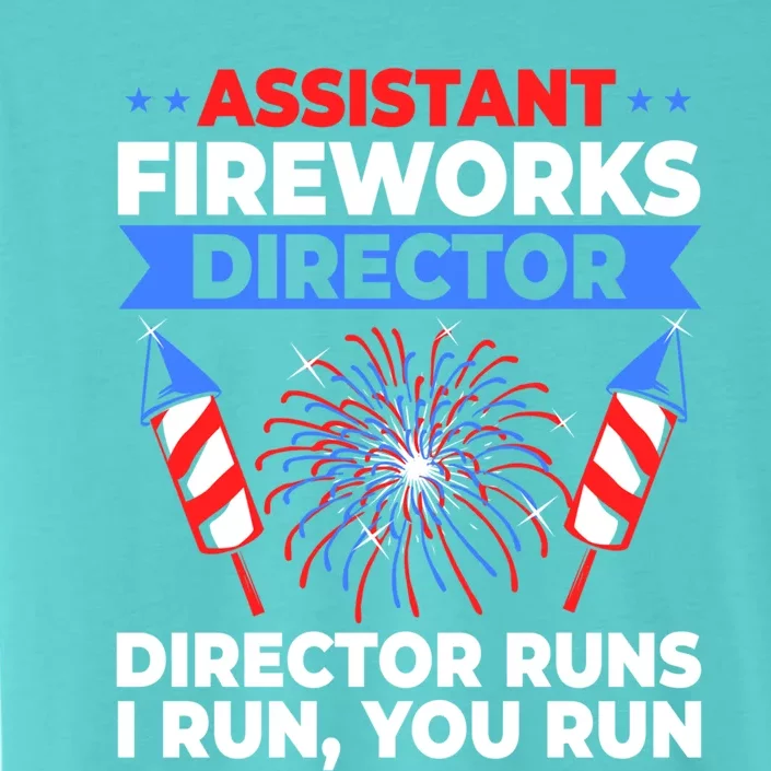 Fourth Of July American Flag Assistant Fireworks Director Funny Gift ChromaSoft Performance T-Shirt