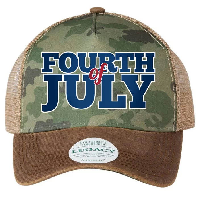 Fourth Of July Patriotic Holiday Legacy Tie Dye Trucker Hat