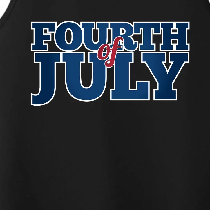 Fourth Of July Patriotic Holiday Performance Tank