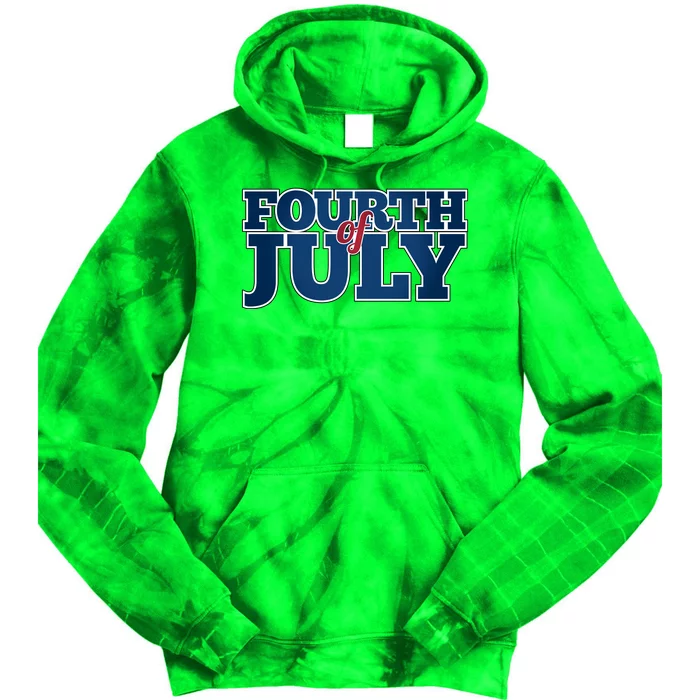 Fourth Of July Patriotic Holiday Tie Dye Hoodie