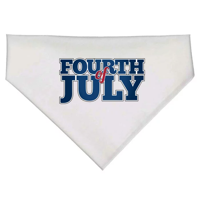 Fourth Of July Patriotic Holiday USA-Made Doggie Bandana