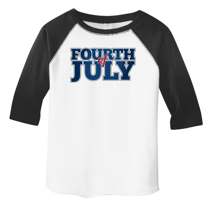 Fourth Of July Patriotic Holiday Toddler Fine Jersey T-Shirt