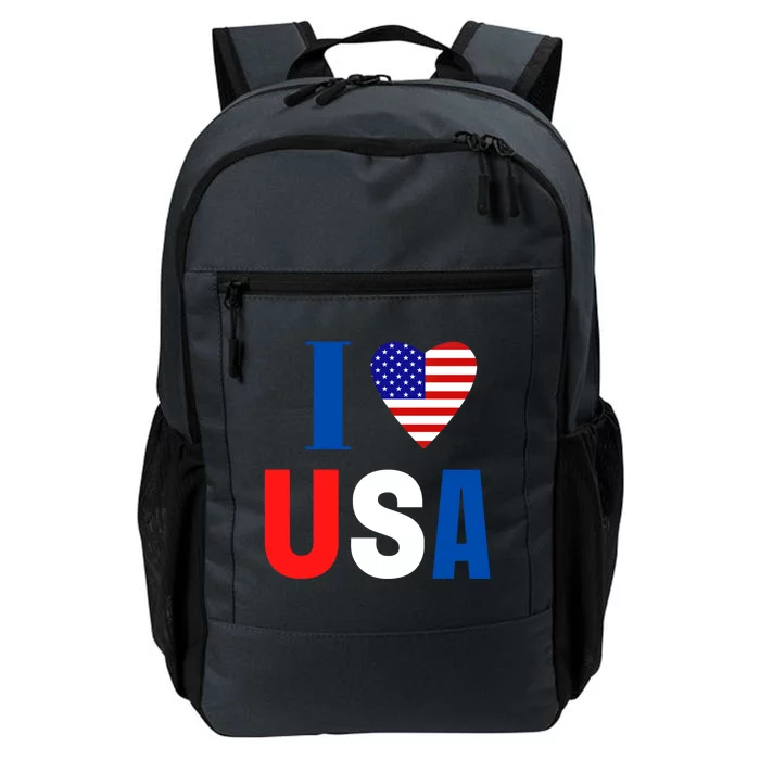 Fourth Of July Patriotic Gift I Love America Gift I Love Usa Great Gift Daily Commute Backpack