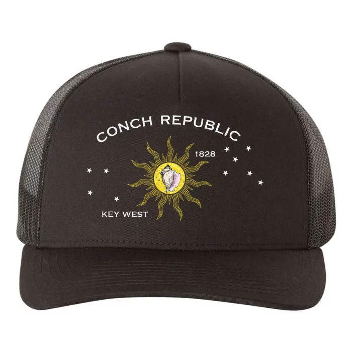 Flag Of Key West Florida Conch Republic Yupoong Adult 5-Panel Trucker Hat