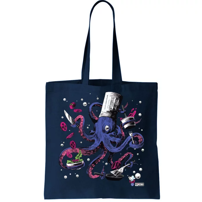 Funny Octopus Kitchen Chef Humor Tote Bag