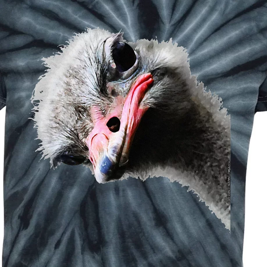 Funny Ostrich Lovers And Emu Lover Kids Tie-Dye T-Shirt