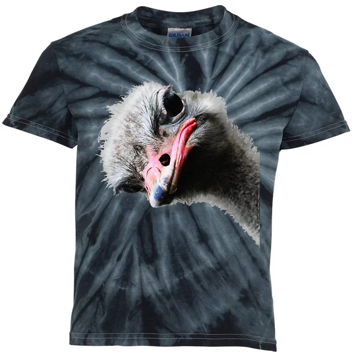 Funny Ostrich Lovers And Emu Lover Kids Tie-Dye T-Shirt