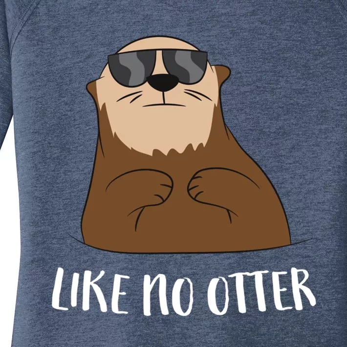 Funny Otter Like No Otter Funny Sea Otter Cute Gift Women's Perfect Tri Tunic Long Sleeve Shirt