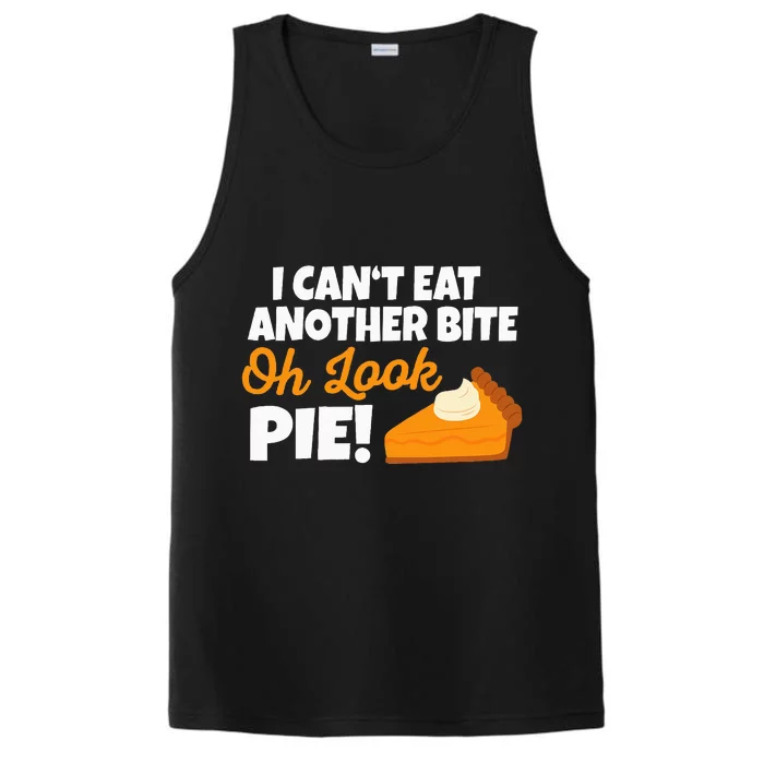 Funny Oh Look Pumpkin Pie Thanksgiving Performance Tank