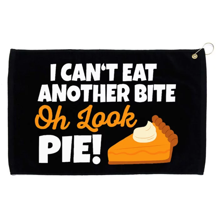 Funny Oh Look Pumpkin Pie Thanksgiving Grommeted Golf Towel