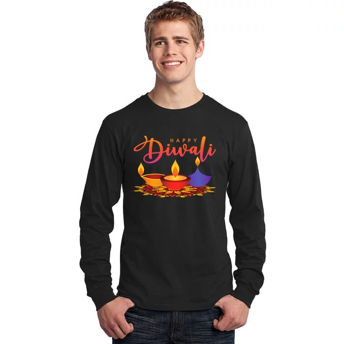 Festival Of Light Happy Diwali Tall Long Sleeve T-Shirt