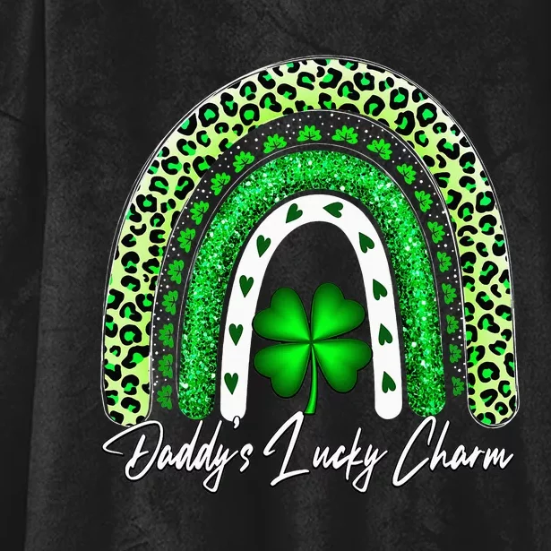 funny One Lucky Dad Matching St Patricks Day Hooded Wearable Blanket