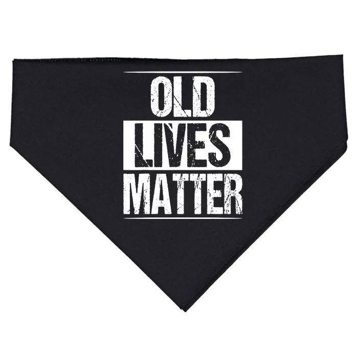 Funny Old Lives Matter 40th 50th 60th Birthday Gifts For Men USA-Made Doggie Bandana