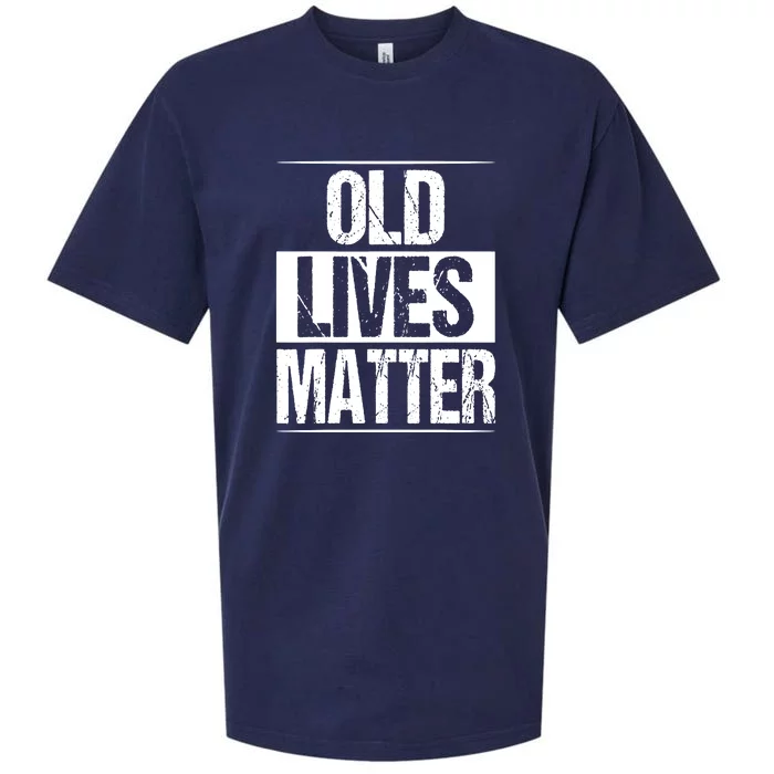 Funny Old Lives Matter 40th 50th 60th Birthday Gifts For Men Sueded Cloud Jersey T-Shirt