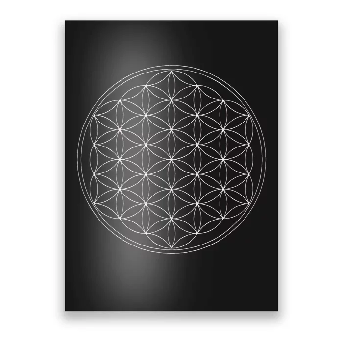 Flower Of Life Sacred Geometry Yoga Health Protection Poster