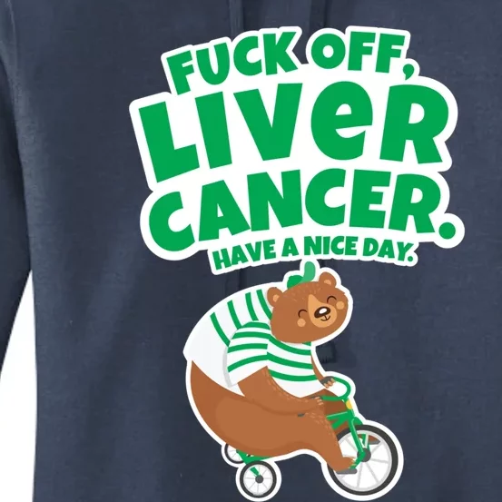 Fuck Off Liver Cancer Bear Cute Gift Women's Pullover Hoodie