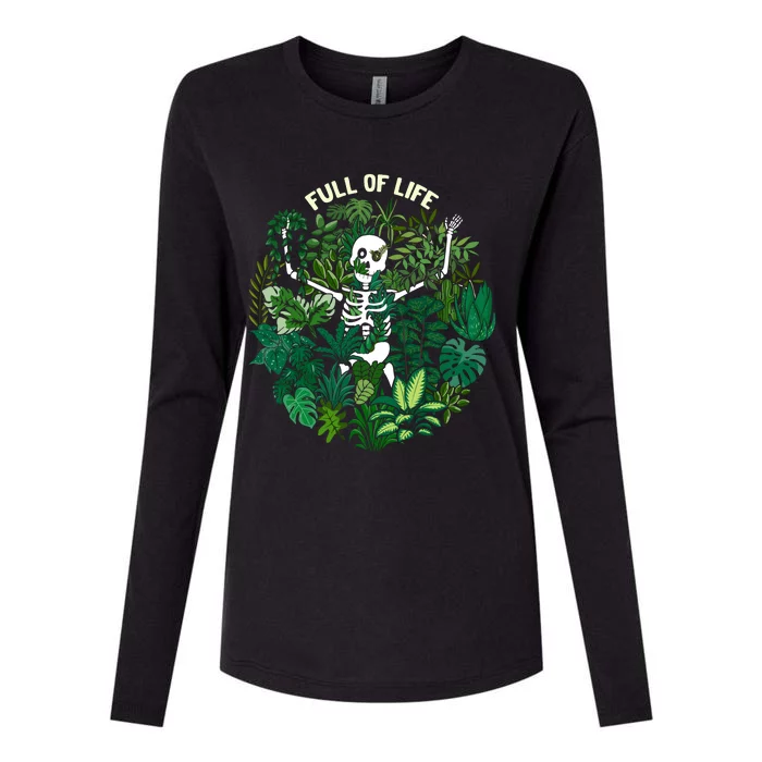 Full Of Life Plant Lover Gifts Womens Cotton Relaxed Long Sleeve T-Shirt