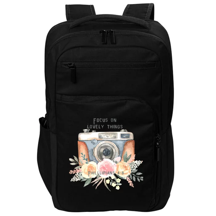 Focus On Lovely Things Impact Tech Backpack