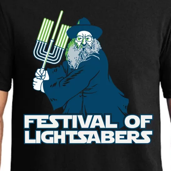 Festival Of Lightsabers Jewish Star Pajama Set