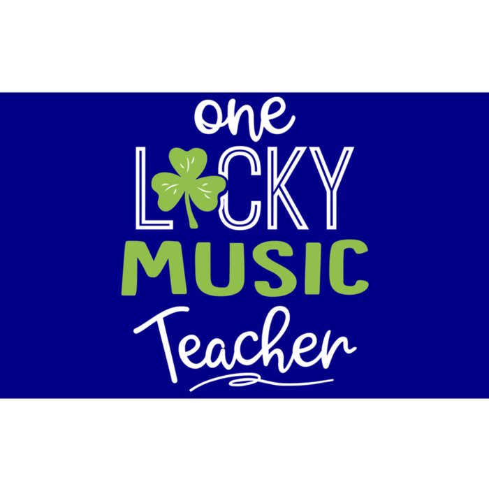 Funny One Lucky Music Teacher St Patricks Day Funny Gift Bumper Sticker