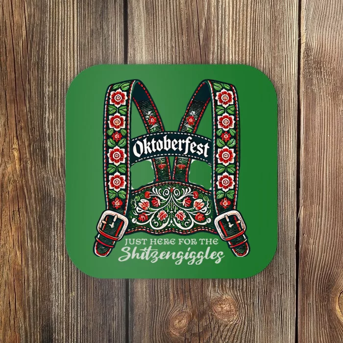 Funny Oktoberfest Lederhosen Coaster