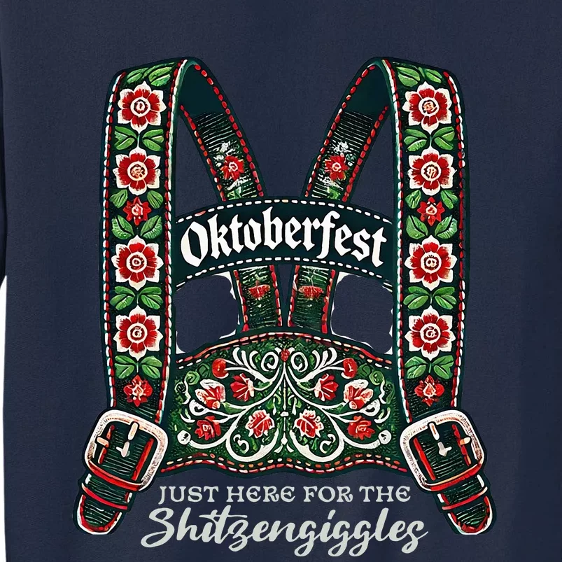 Funny Oktoberfest Lederhosen Tall Sweatshirt